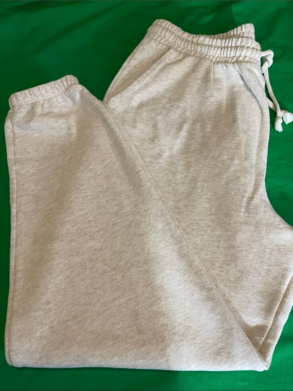 SO Cream Ribbed Jogger Sweatpants